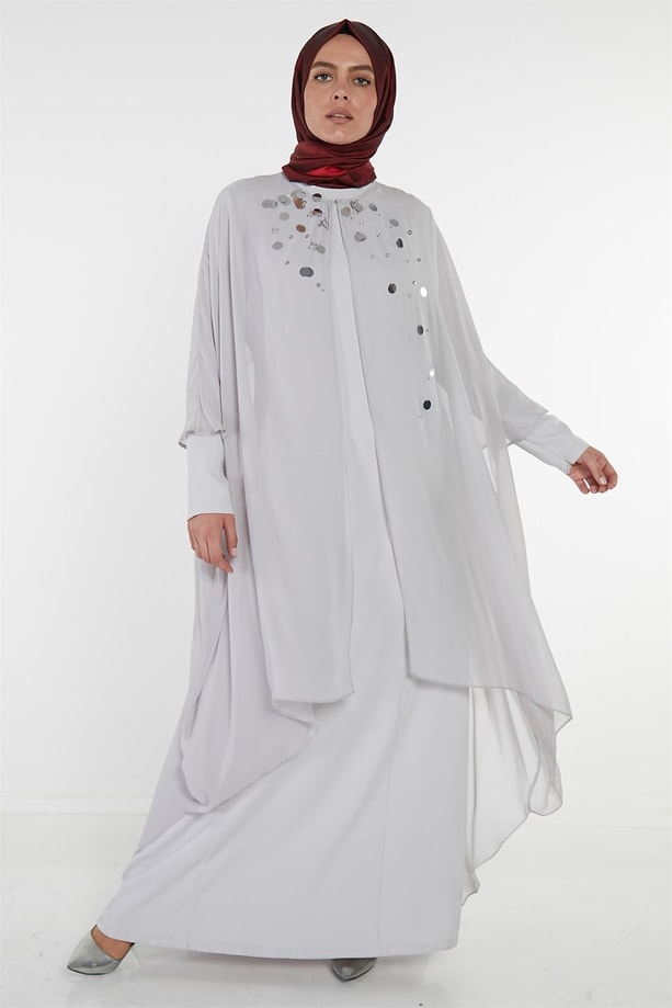 Armine Elbise 18Ya9594 Gri