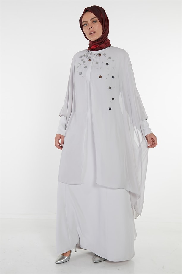 Armine Elbise 18Ya9594 Gri