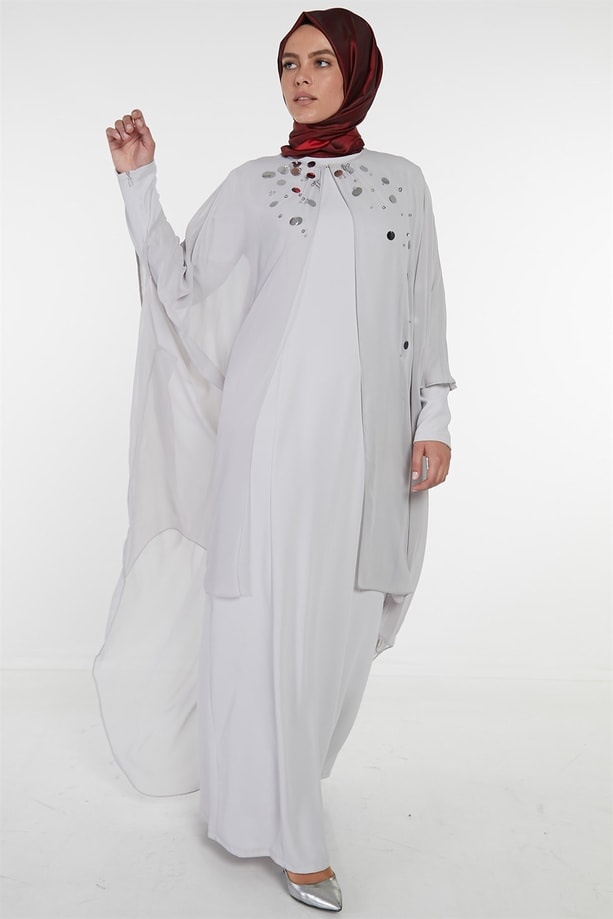 Armine Elbise 18Ya9594 Gri