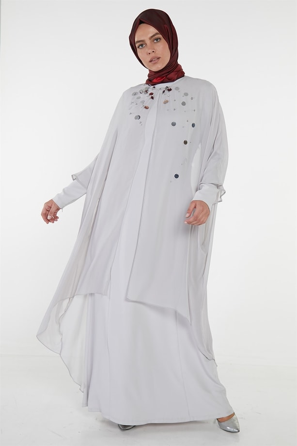 Armine Elbise 18Ya9594 Gri