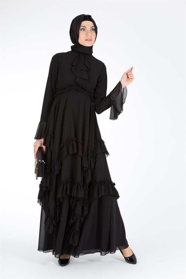 Armine Abiye Elbise 18Ya1518 Siyah