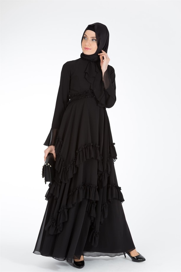 Armine Abiye Elbise 18Ya1518 Siyah