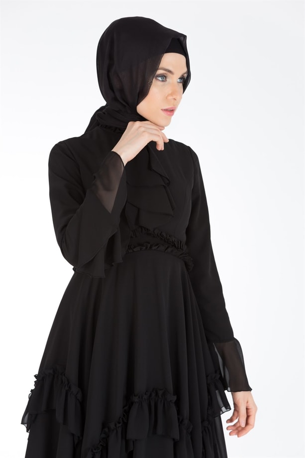 Armine Abiye Elbise 18Ya1518 Siyah
