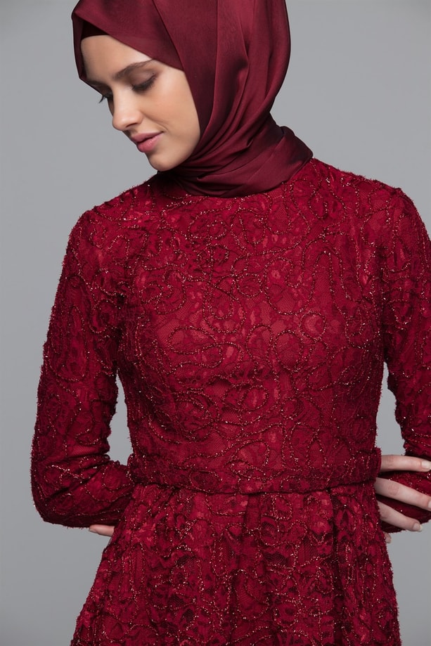 Armine Abiye Elbise 18Ya1625 Gül