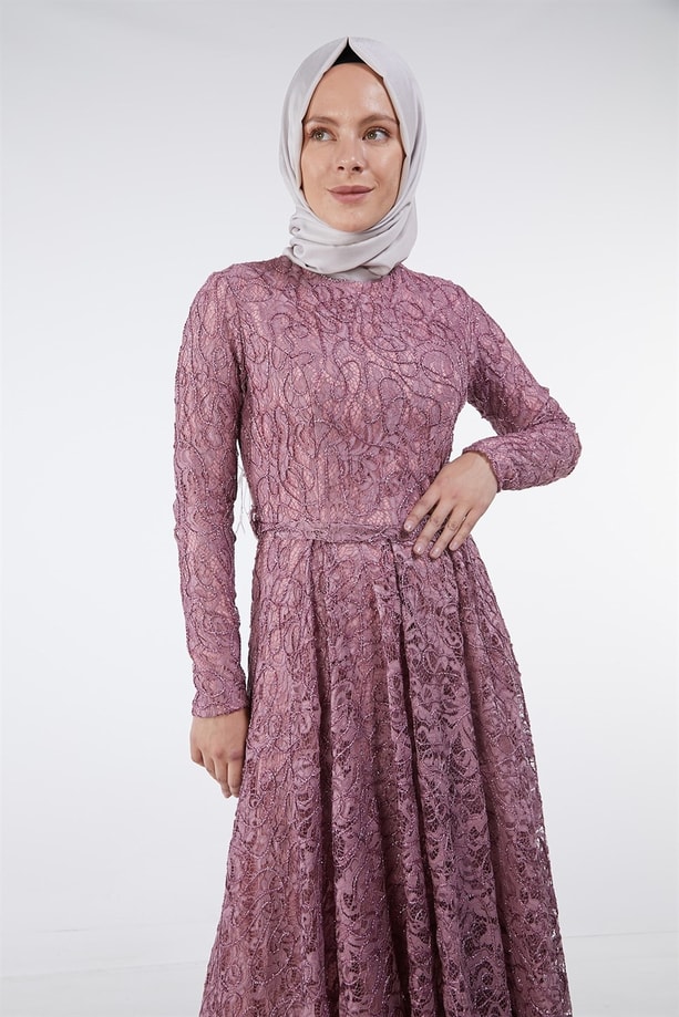 Armine Abiye Elbise 18Ya1625 Gülkurusu