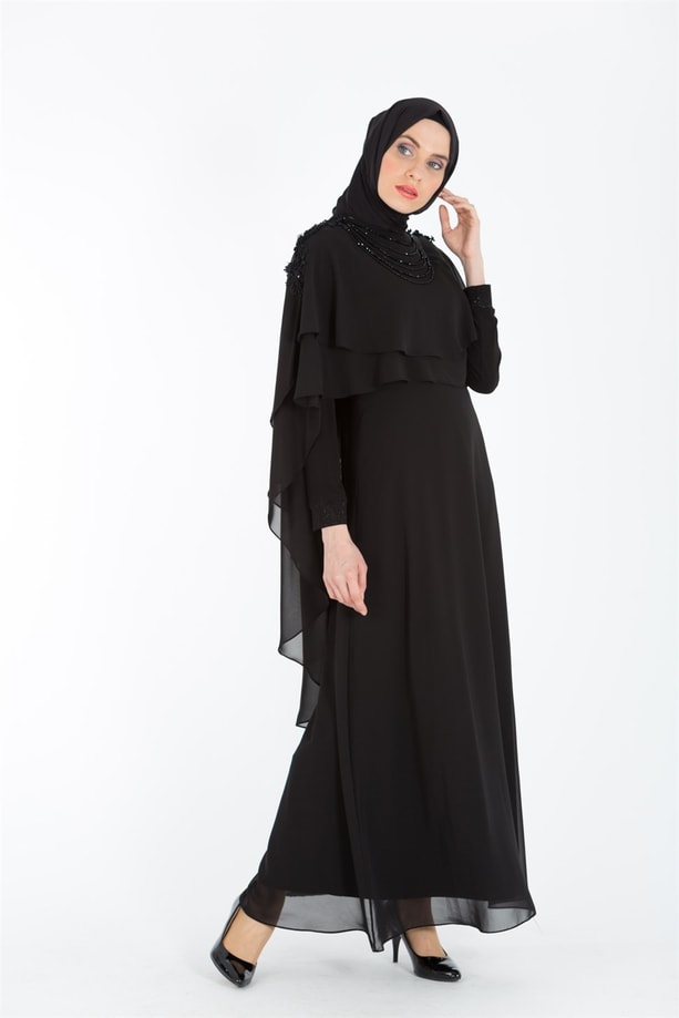 Armine Abiye Elbise 18Ya3337 Siyah