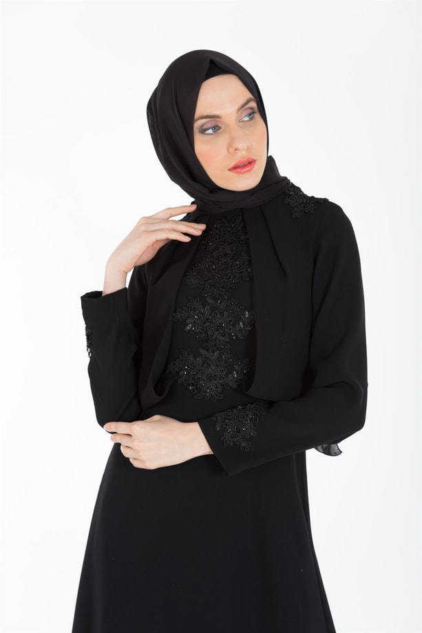 Armine Abiye Elbise 18Ya3339 Siyah