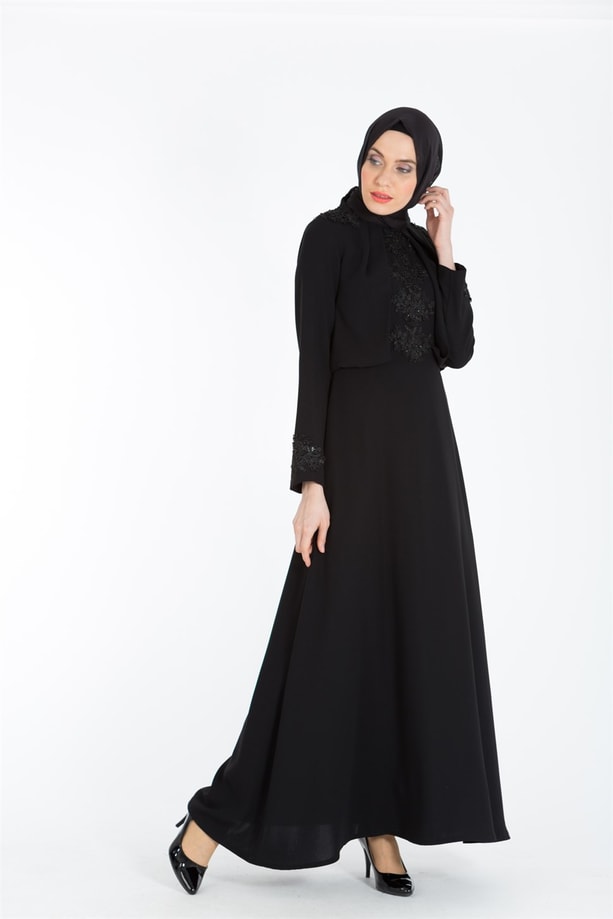 Armine Abiye Elbise 18Ya3339 Siyah