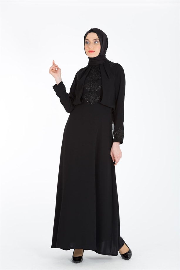 Armine Abiye Elbise 18Ya3339 Siyah