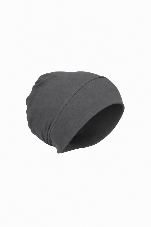 Düz Geçme Bone Koyu Gri