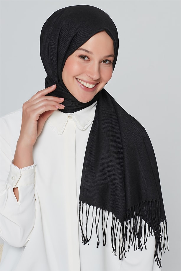 Armine Düz Şal 19Ka1859 Siyah