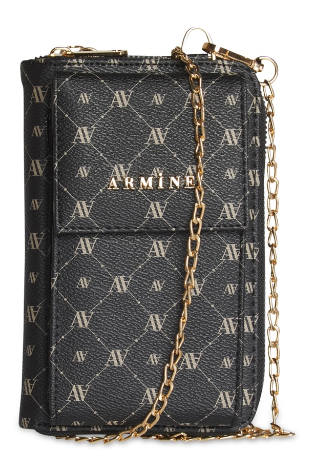 Armine Çanta 21KD7030 Siyah-Bej