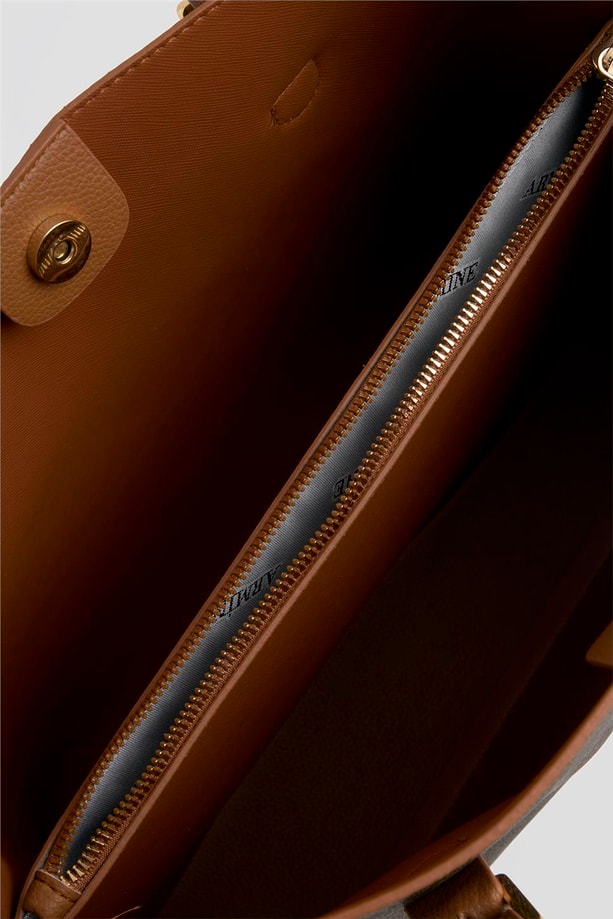 Armine Çanta Noktalı 25YD7421 Kahverengi