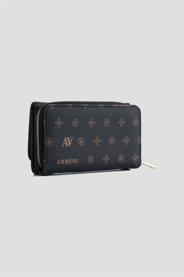 Armine El Çantası Baskılı 25YD7012 Siyah