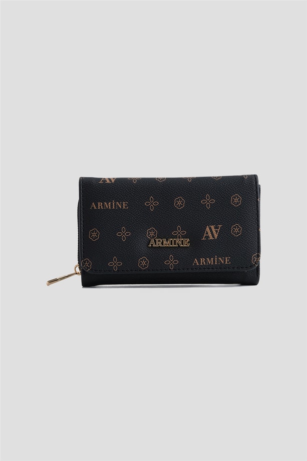 Armine El Çantası Baskılı 25YD7012 Siyah
