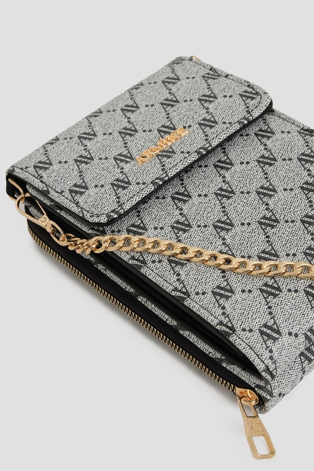 Armine El Çantası Noktalı 25YD7266 Gri