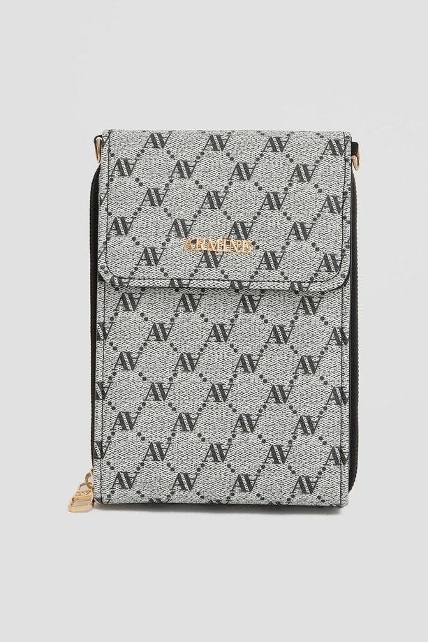 Armine El Çantası Noktalı 25YD7266 Gri