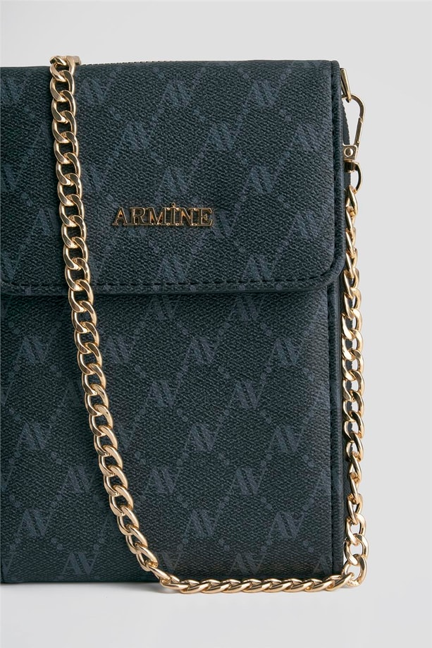 Armine El Çantası Noktalı 25YD7266 Siyah