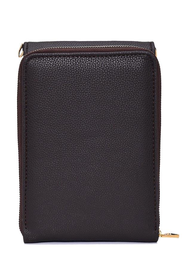 Armine Pia Deri El Çantası 25YD7266 Kahverengi