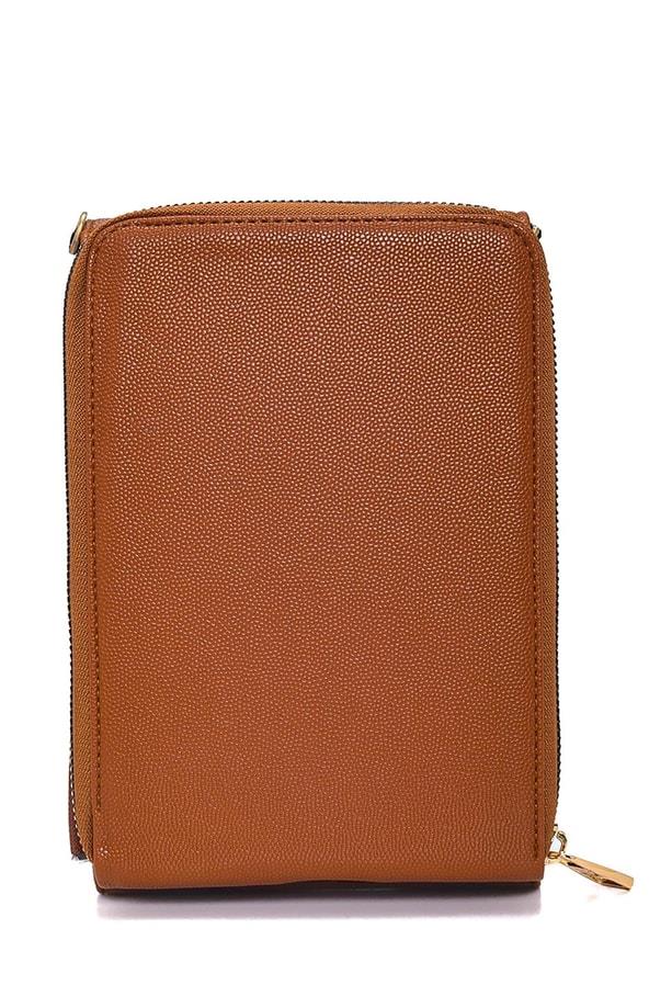 Armine Pia Deri El Çantası 25YD7266 Taba