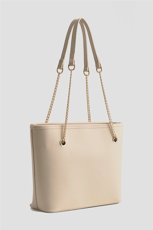 Armine Pia Deri Çanta 25YD7271 Krem