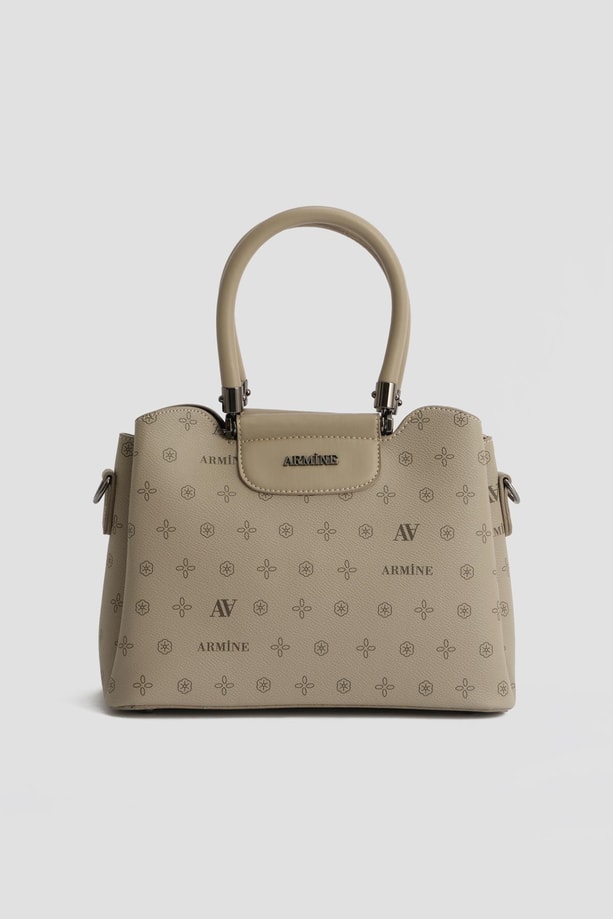 Armine Çanta Baskılı 25YD7342 Vizon