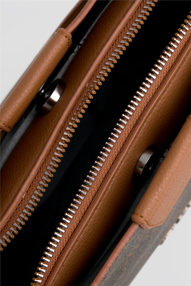 Armine Çanta Noktalı 25YD7348 Kahverengi