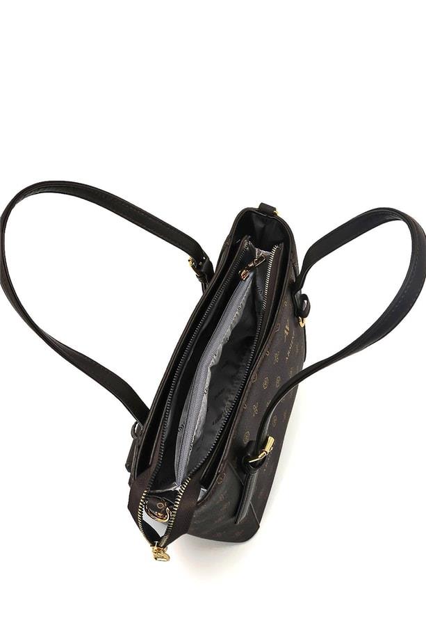 Armine Pia Deri Çanta 25YD7349 Kahverengi