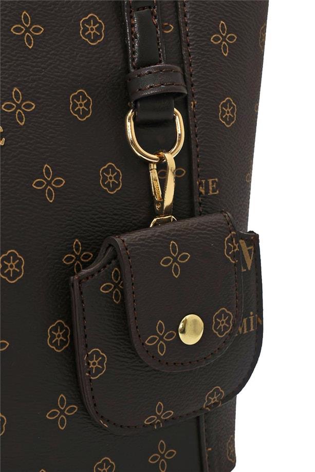 Armine Pia Deri Çanta 25YD7349 Kahverengi