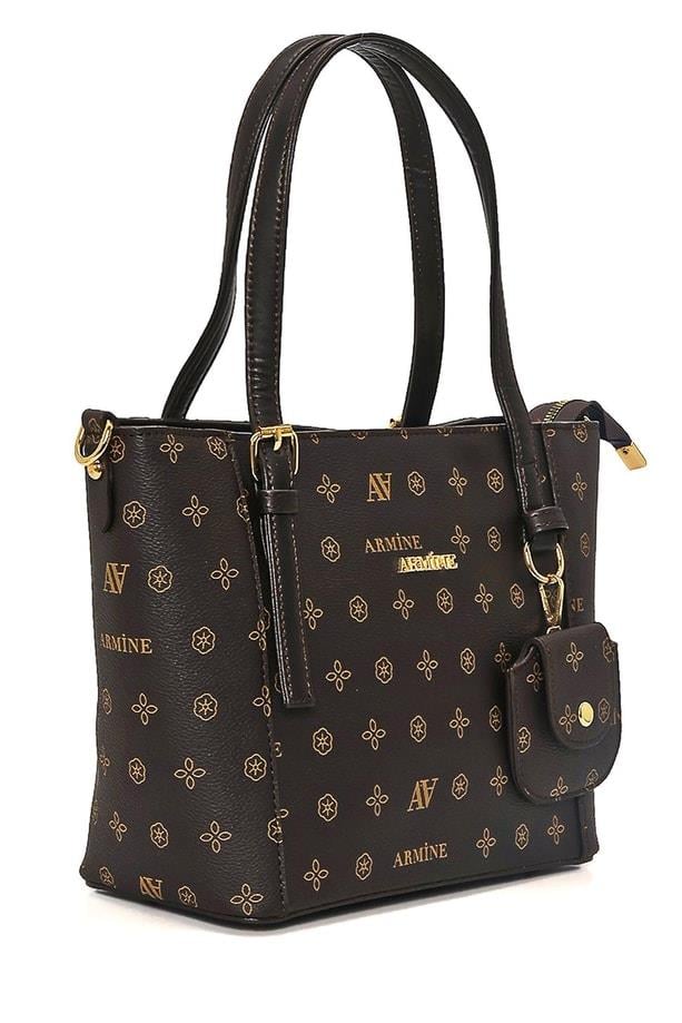 Armine Pia Deri Çanta 25YD7349 Kahverengi