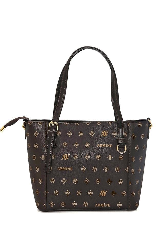 Armine Pia Deri Çanta 25YD7349 Kahverengi