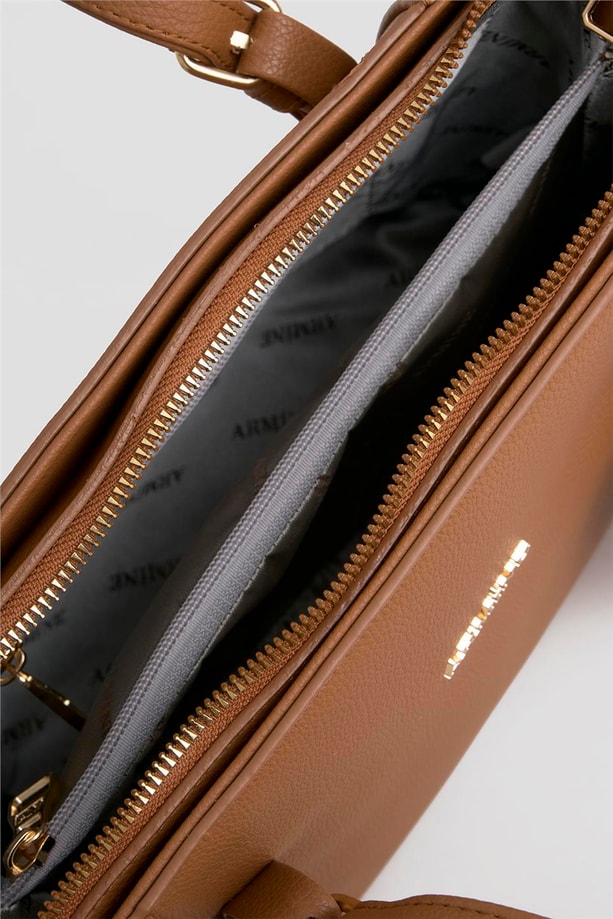 Armine Pia Deri Çanta 25YD7349 Taba