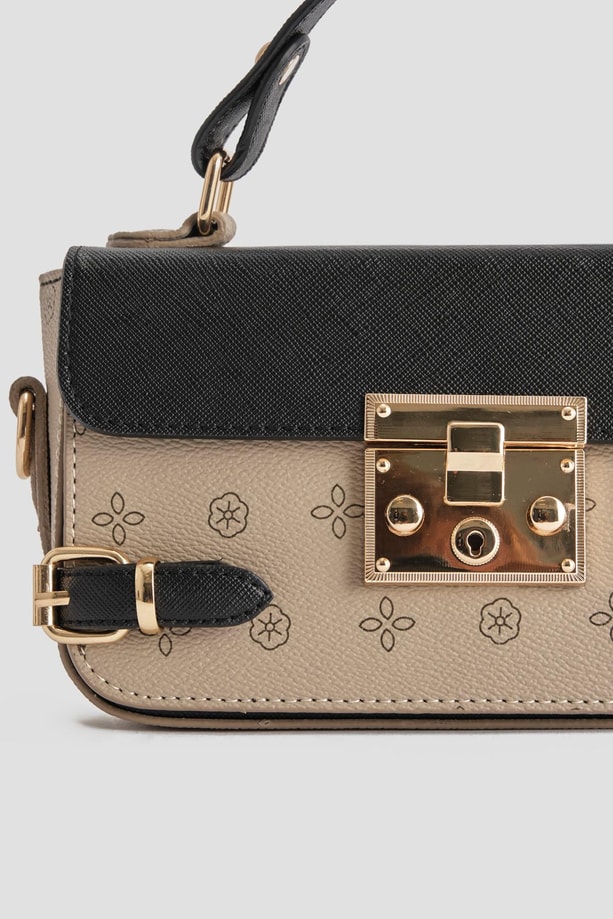 Armine Çanta Baskılı 25YD7359 Vizon