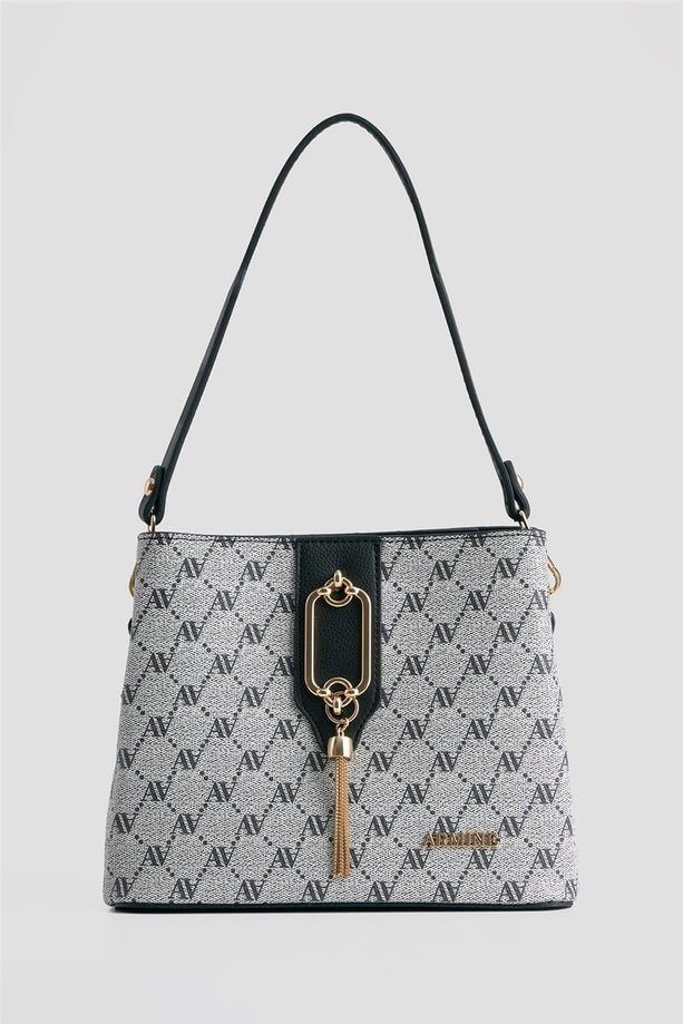 Armine Çanta Noktalı 25YD7361 Gri