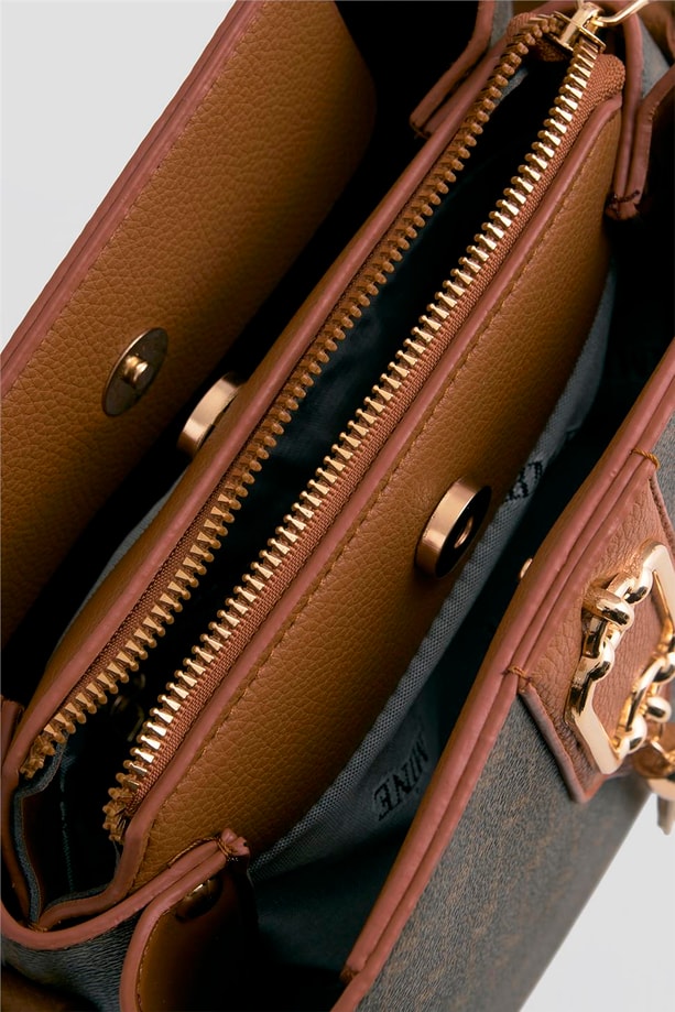 Armine Çanta Noktalı 25YD7361 Kahverengi