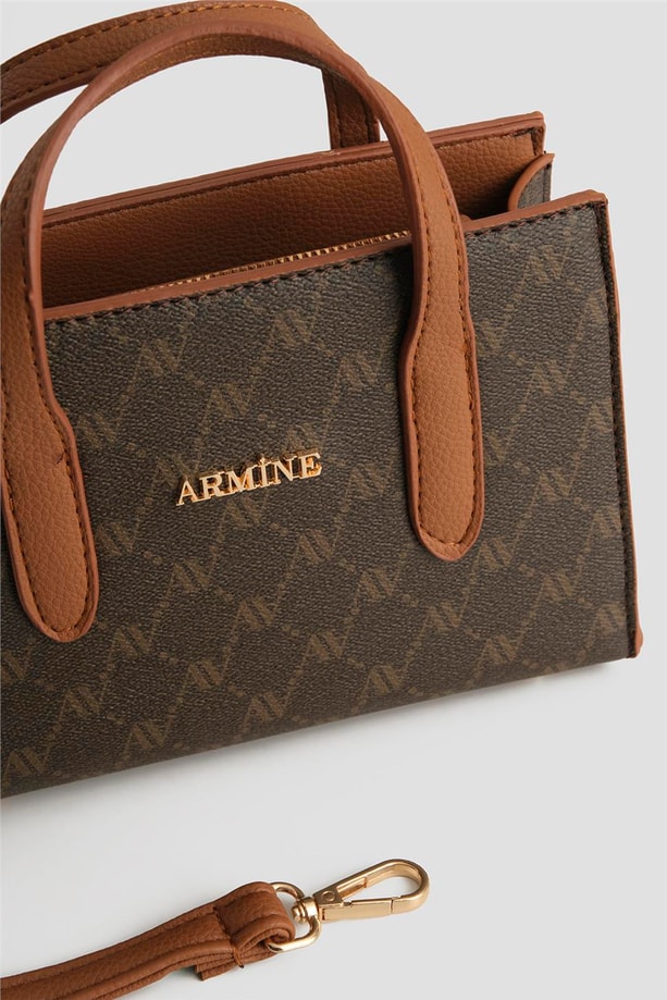 Armine Çanta Noktalı 25YD7363 Kahverengi