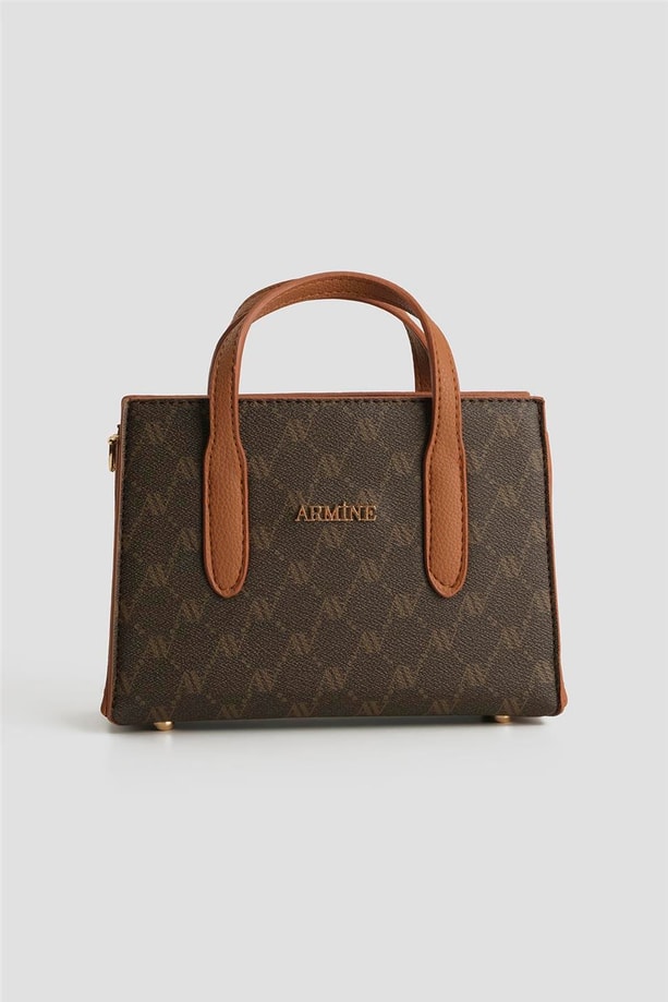 Armine Çanta Noktalı 25YD7363 Kahverengi