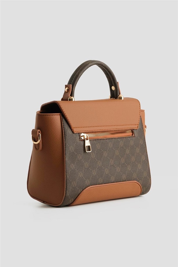 Armine Çanta Noktalı 25YD7378 Kahverengi