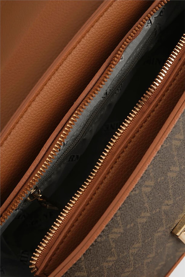 Armine Çanta Noktalı 25YD7378 Kahverengi