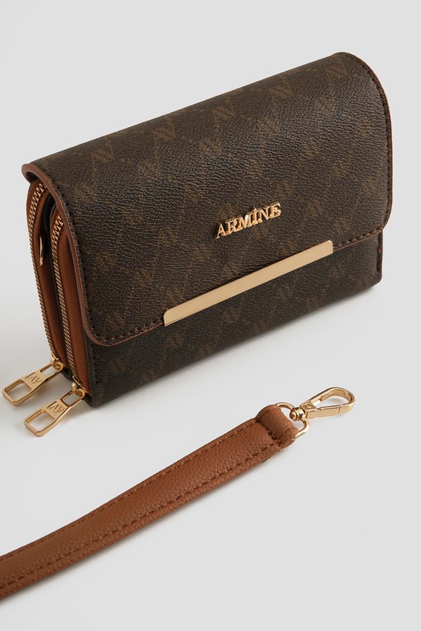 Armine El Çantası Noktalı 25YD7381 Kahverengi