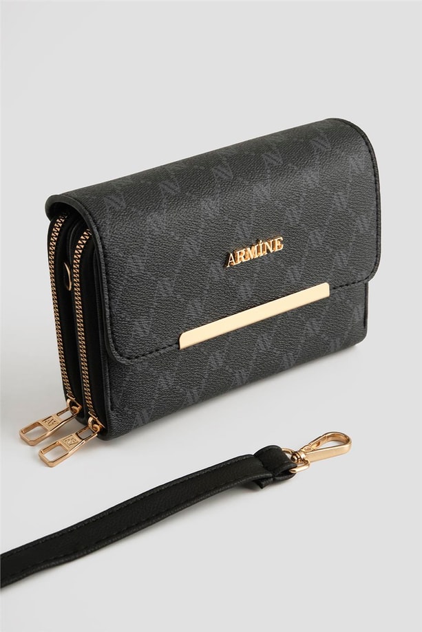 Armine El Çantası Noktalı 25YD7381 Siyah