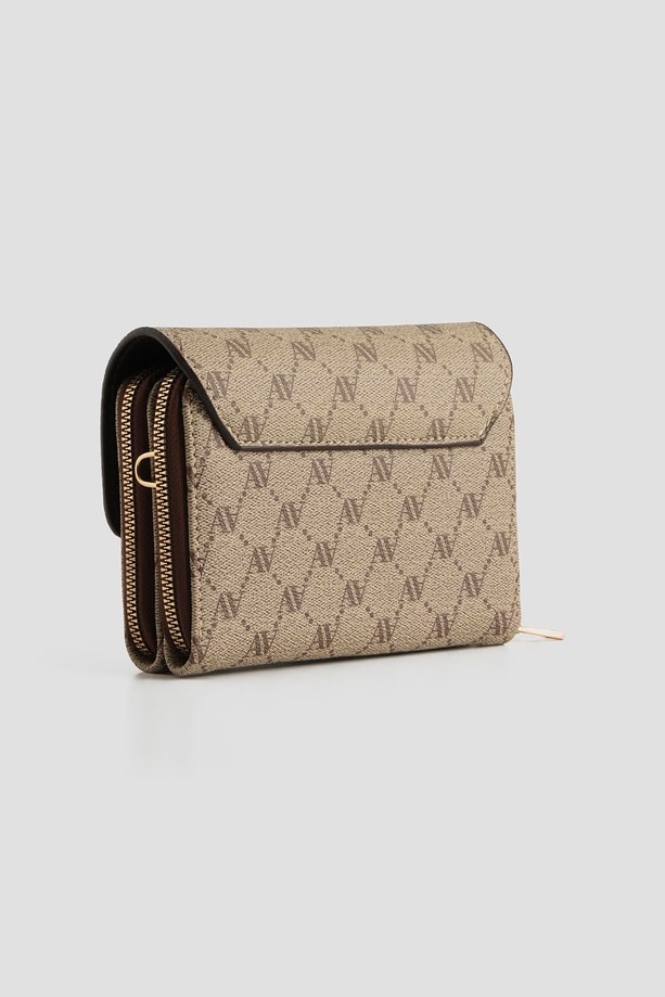 Armine El Çantası Noktalı 25YD7381 Vizon