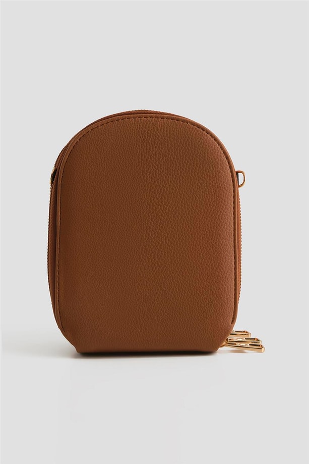 Armine Pia Deri El Çantası 25YD7384 Taba