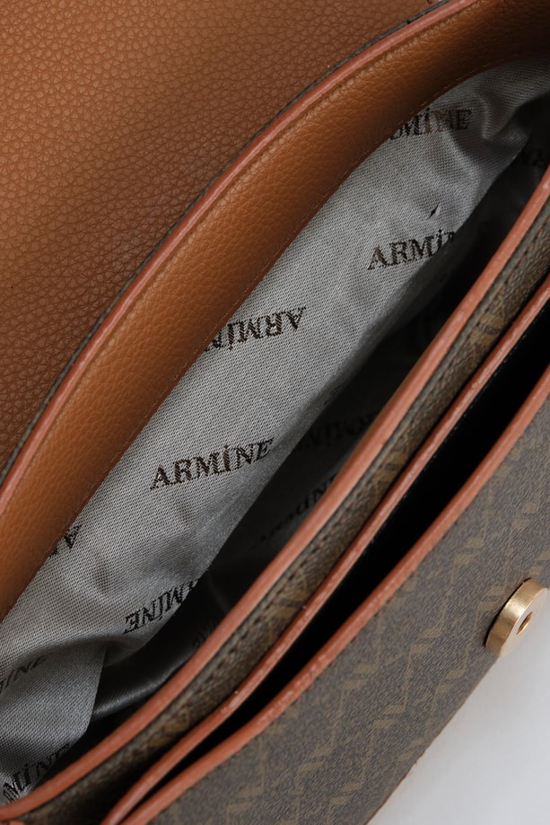 Armine Çanta Noktalı 25YD7385 Kahverengi