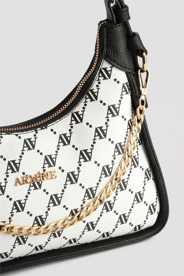 Armine Çanta Noktalı 25YD7386 Beyaz