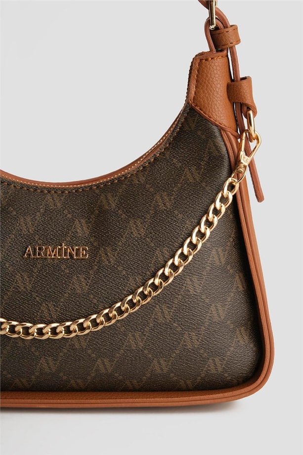 Armine Çanta Noktalı 25YD7386 Kahverengi