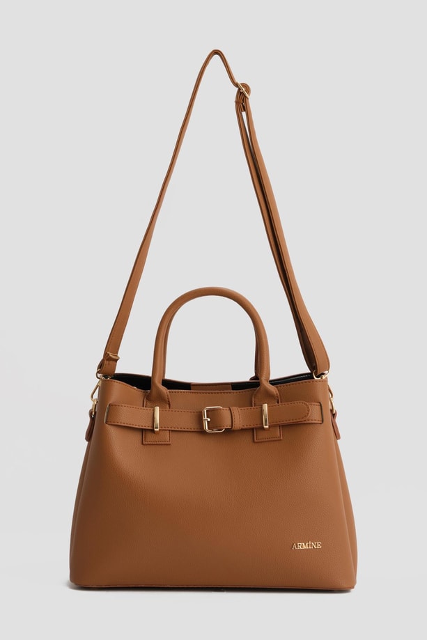 Armine Pia Deri Çanta 25YD7395 Taba
