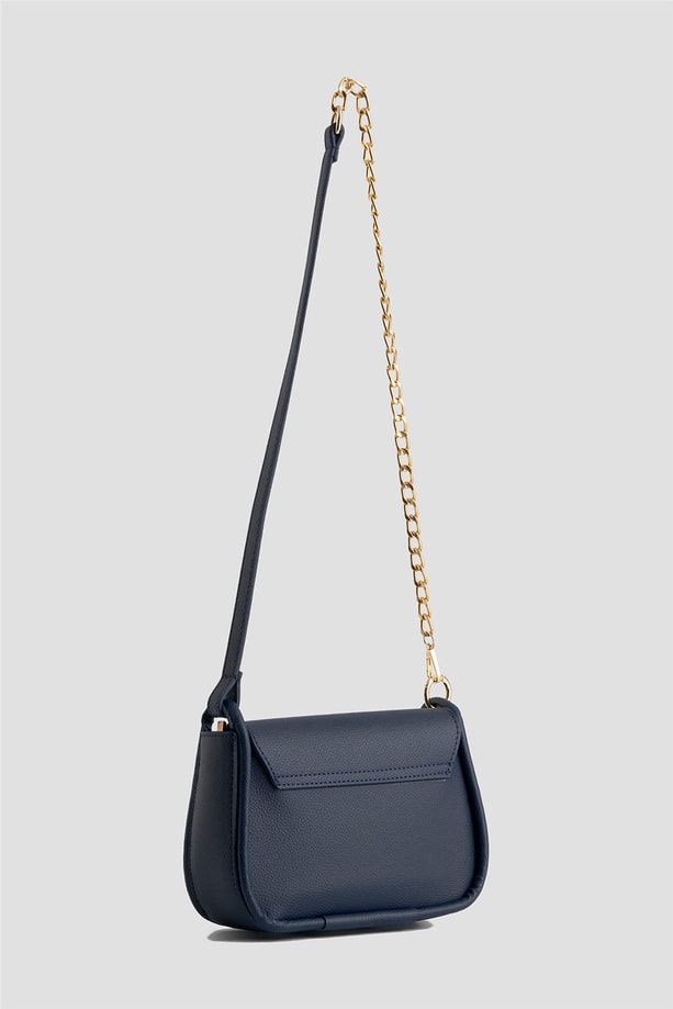 Armine Pia Deri Çanta 25YD7397 Lacivert
