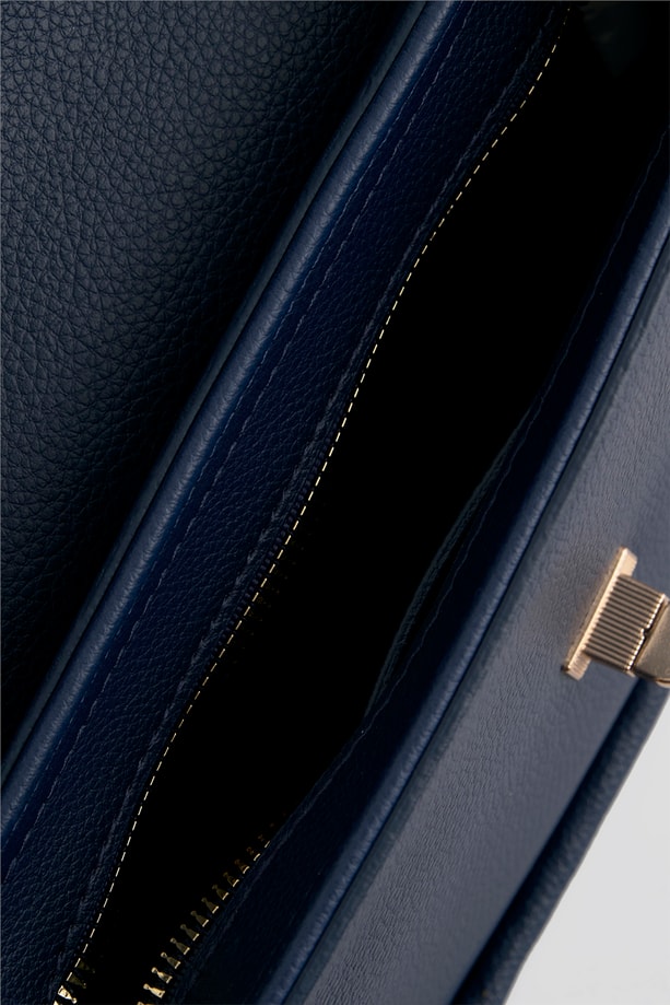 Armine Pia Deri Çanta 25YD7397 Lacivert