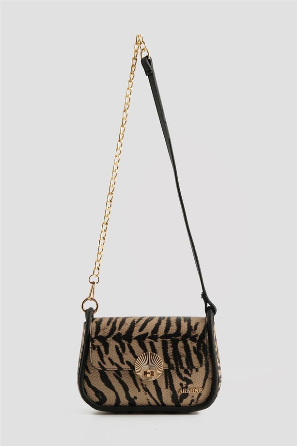 Armine Pia Deri Çanta 25YD7397 Leopar